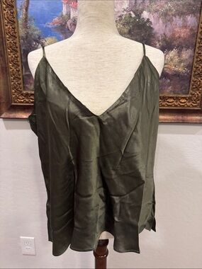 NWT Socialite Olive Green Camisole 2X